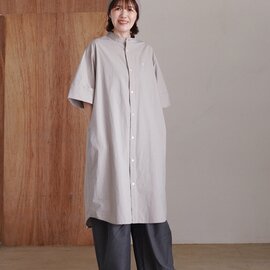 Gymphlex|スタンドカラー 半袖 シャツワンピース S/S GY-G0119 TYO ジムフレックス
