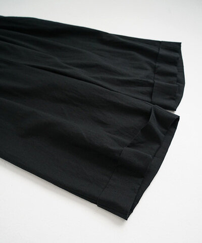Mochi｜cropped wide pants [mo-pt-01/black/・1]