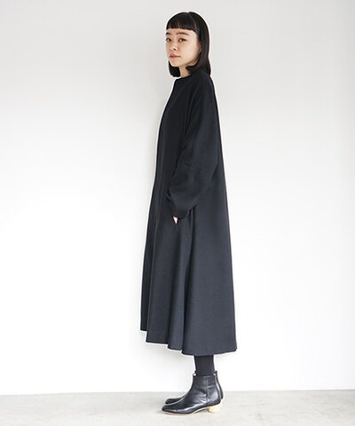 Mochi｜【再入荷】no collar coat [black]