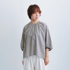 (g)|コットン フラワードット バルーンスリーブ プルオーバー g-701