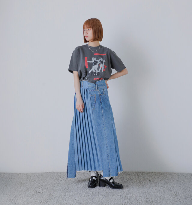 model ai:166cm / 47kg
color : PRIMA black / size : 0(S)