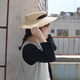 mature ha.｜マチュアーハ  5mm braid straw hat middle2 ガーデンリボンストローハット 