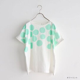 NATURAL LAUNDRY｜空紡天竺 リンゴプリントTシャツ