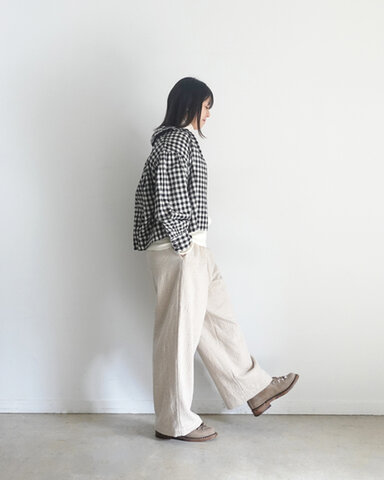ichi|Pin Stripe Relax Pants