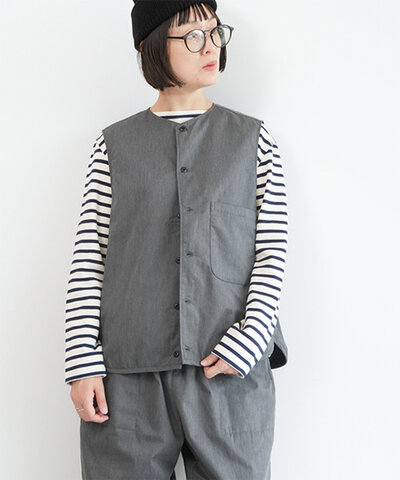 prit|【40%OFF】23/1 ポリエステルコットンツイルボンディングベスト p80510