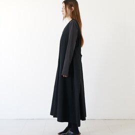 Mochi｜ v-neck belt dress [ms22-op-02/black] Vネックベルトドレス