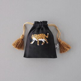 artipur COTTAGE|アニマル刺繍巾着【DM便発送可能】