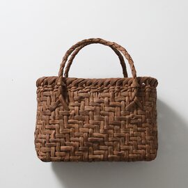 日本の手仕事。使い込むほどに美しく育つ 山葡萄かごバッグ 細網代(中) kurashisha 夏バッグ