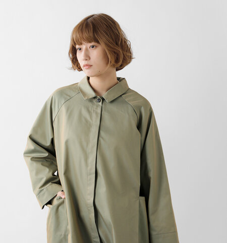 LILOU+LILY|イリディセント ギャバジン バルマカン コート 2403yj-0822-mn