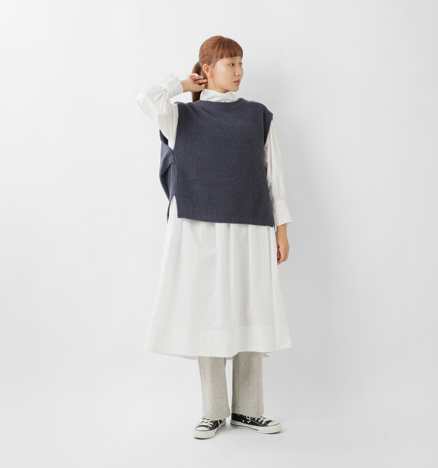 model mayuko:168cm / 55kg
color : blue gray / size : 38