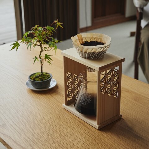 HARIO|ドリップスタンドセット 七宝 麻の葉