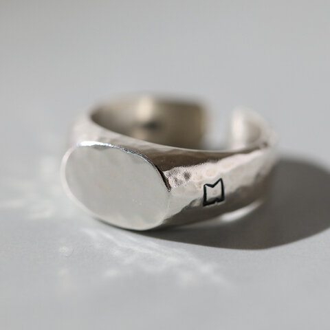 MANANAS|シンプル 程よく存在感 Oval Open Ring kurashisha