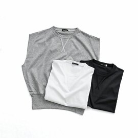HAVERSACK|ギザ天竺 クルーネックノースリーブシャツ