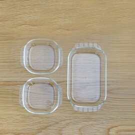 HARIO｜耐熱ガラス製トースター皿 3個セット