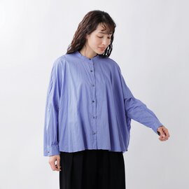 mizuiro ind｜コットン バックギャザー ワイドシャツ 1-23897531-yo