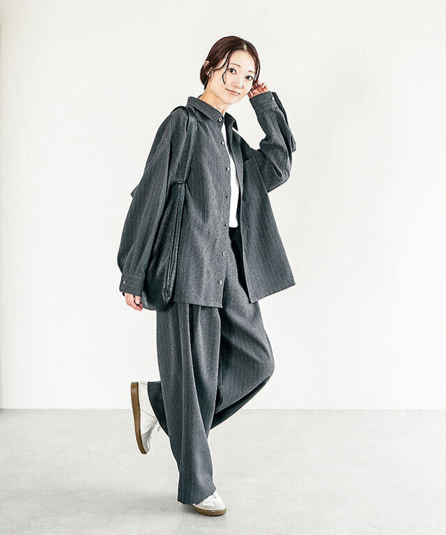 身長:164cm / カラー:12 チャコール/ サイズ:38