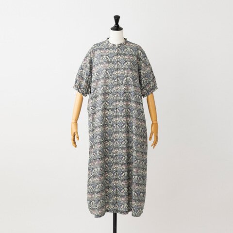 utilite|LIBERTY スタンドカラーシャツワンピース