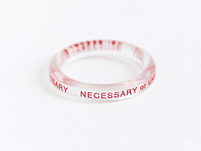 necessary or unnecessary｜BUTTON RING 2/指輪