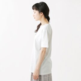 EEL｜コットン刺繍Tシャツ“OFRANCE” e-22524a-mn