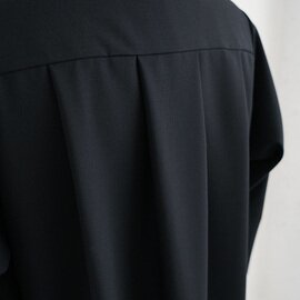Mochi｜tuck shirt dress [black]