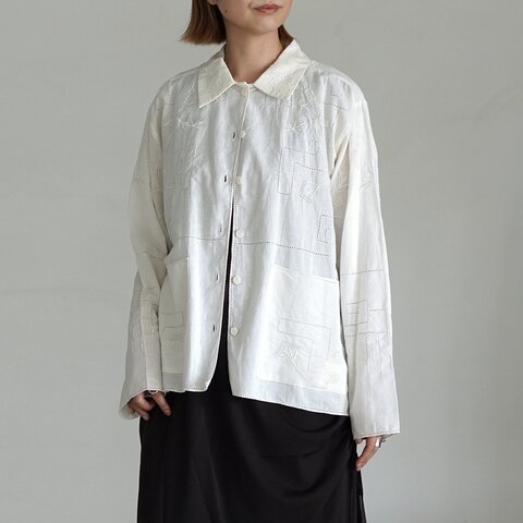 Luvourdays|刺繍ブラウス 長袖シャツ Embroidery blouse LV-SH5301 ラブアワーデイズ