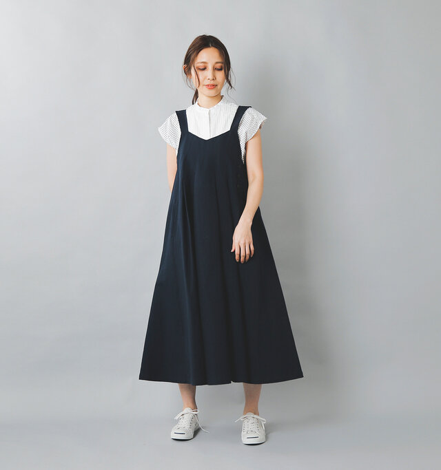 model:167cm / 49kg color : navy / size : 1