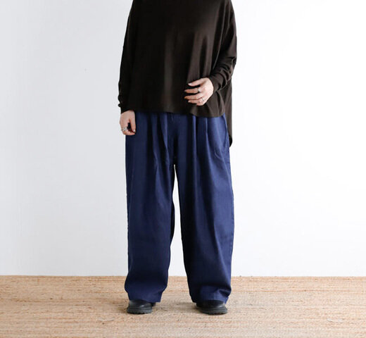 mizuiro ind|mizuiro ind ミズイロインド 3-260072 ワイドイージーパンツ