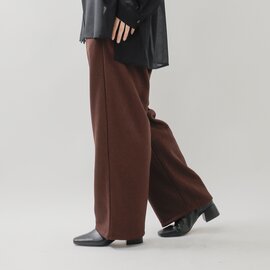 assiette|コンパクト裏毛 イージー ドレープ ワイドパンツ a29-35503-54-rf
