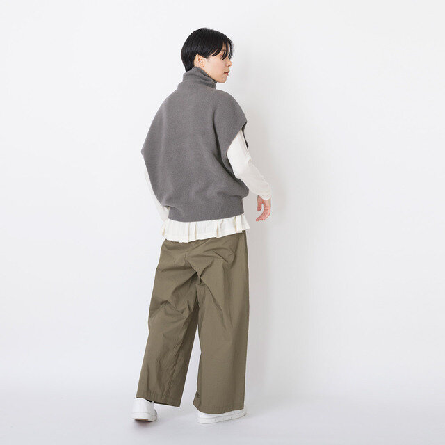 model:168cm color:チャコールグレー