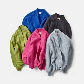 mao made|ざっくり ローゲージ ボリュームスリーブ ニット カーディガン 551112