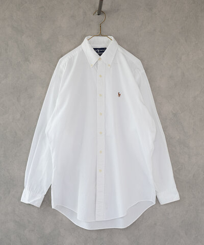 RALPH LAUREN|古着コットン ホワイトシャツ 33