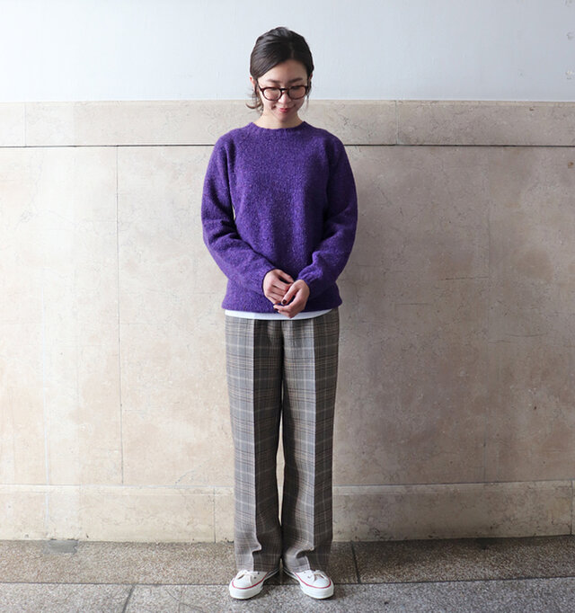 パープル / 36 着用、モデル身長:165cm