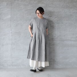 ina|ウエスト切替タックワンピース