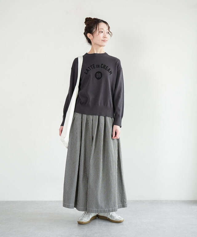 身長:164cm/着用カラー:99.チャコール×ブラック/着用サイズ:FREE