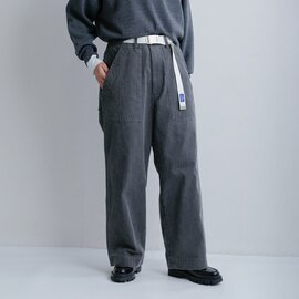 YARMO "THE UNIFORM"|コットン ヘリンボーン ベルト付き フィールドパンツ ytu-26aw-tr4he【2026aw先行受注会】