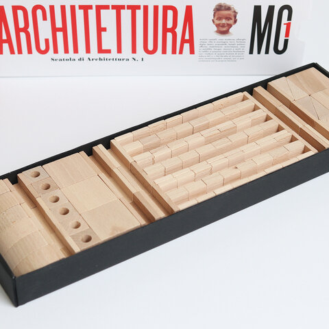 corraini Bruno Munari｜MC1 Architecture Box MC1 アーキテクチャーボックス/オブジェ 積み木