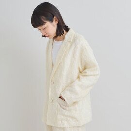 iki|カットフェザージャカード ルーズ ジャケット 3101JK005252
