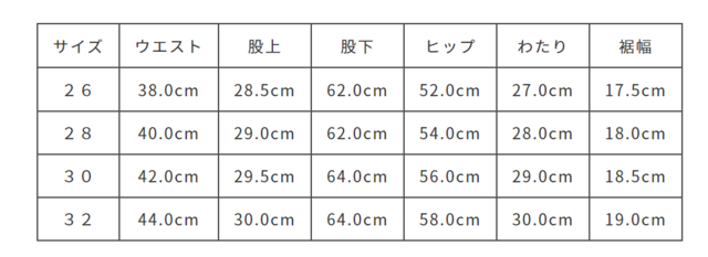 サイズ計測の多少の誤差はご了承ください。