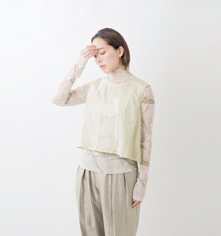 Bon Vieux Temps|チュール 刺繍 ベスト 33763-yo