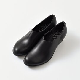 TRAVEL SHOES by chausser｜レザーウェッジソールスリッポンシューズ tr-012-ms