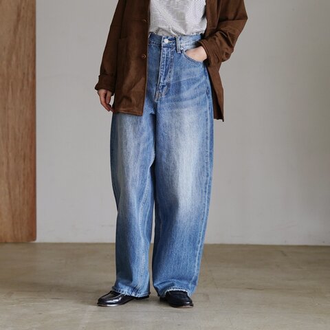 Le Melange|デニムパンツ カーブデニム ジーンズ 8613501 ルメランジュ