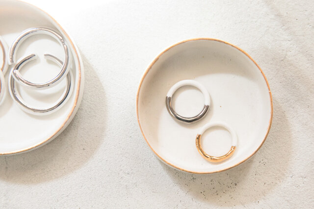 KODAMATOKI|THIS SIDE Ring Gold/Platinum
