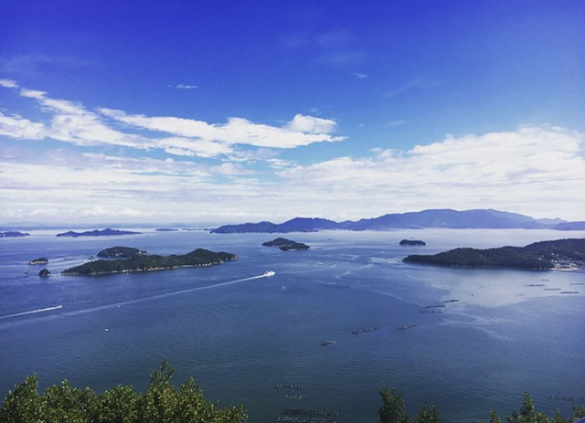 香川県高松市の屋島山頂（北領）より瀬戸内海を撮影しました。