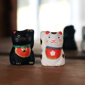 中川政七商店|福招き猫みくじ 白猫・黒猫/おみくじ