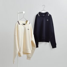 FRED PERRY|ティップライン オープンカラー スウェットシャツ Tipped Open Collar Sweatshirt g3140