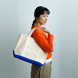 ORCIVAL|ヘビーキャンバス 配色 トートバッグ ミディアム Mサイズ 大きめ or-h0284kwc-bi-25aw-ms