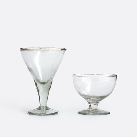 PUEBCO|BLOW GLASS DESSERT CUP Round/Triangle/デザートカップ グラス 手吹きガラス
