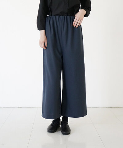 Mochi｜ wide pants [mo-pt-02/deep blue] ワイドパンツ