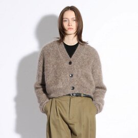 SACRA|SACRA サクラ 125634081 モヘア クロップドカーディガン EX.FINE MOHAIR FURROW CARDIGAN