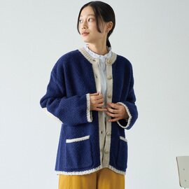 PONT DE CHALONS|シェットランドバイカラージャケット